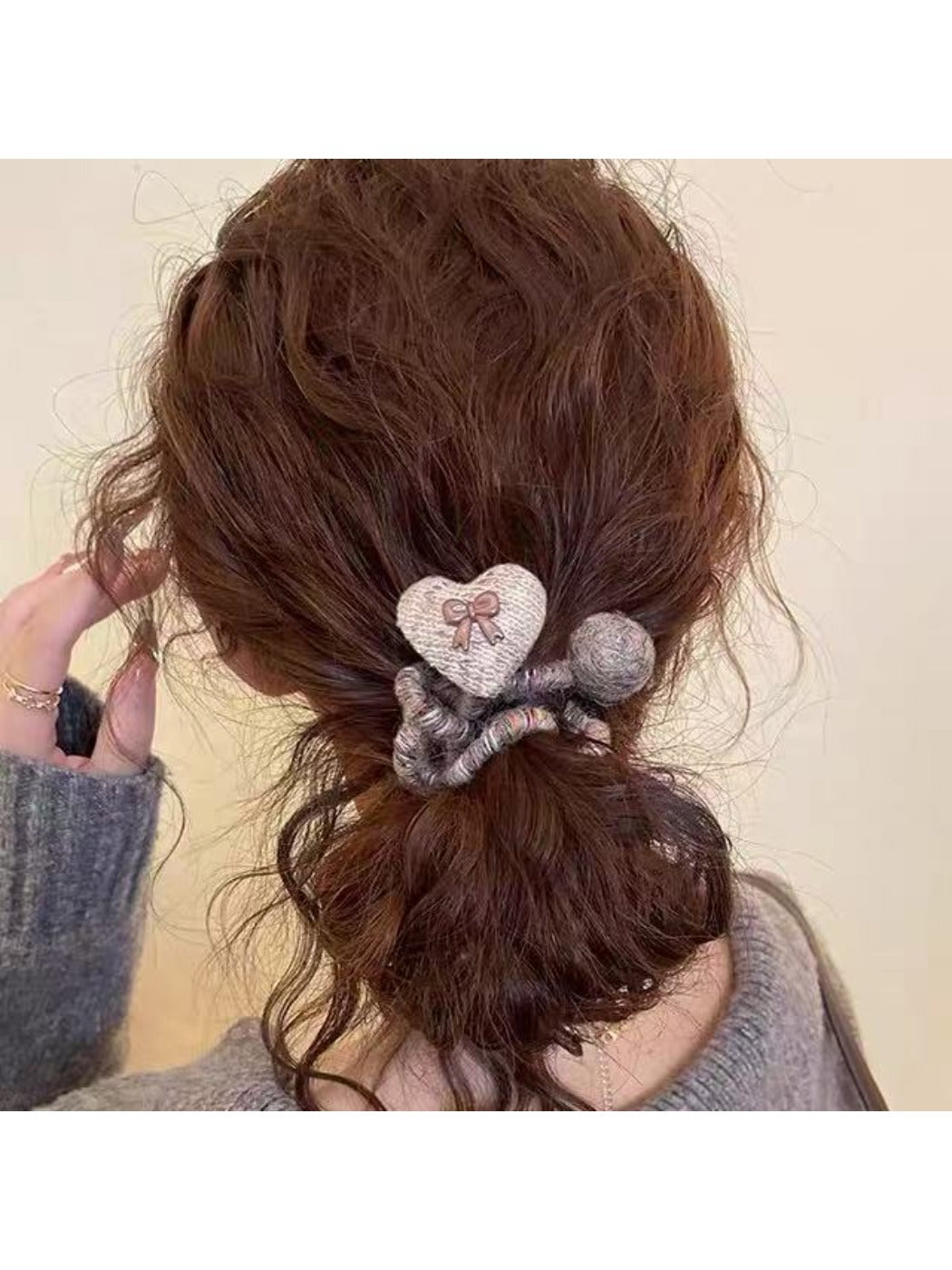 Gifty - Cute Heart Shaped Spiral Hair Ties