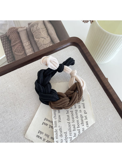 Gifty - Braided Nylon Bow Style Stretch Hair Tie