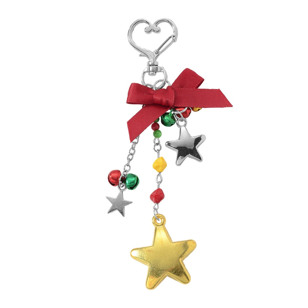 Keypus - Christmas Cute Bell Star Keychain