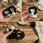 Gifty - Minimal Round Accent Polyester Scrunchie