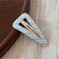 Beau - Fabric Cutout Triangle Hair Clip
