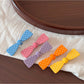 Beau - Dotted Bow Side Bang Barrette Hair Clip