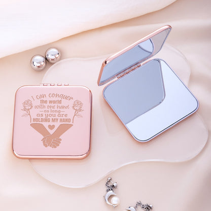 Mirroray - Square Folding Glass Makeup Vanity Mirror