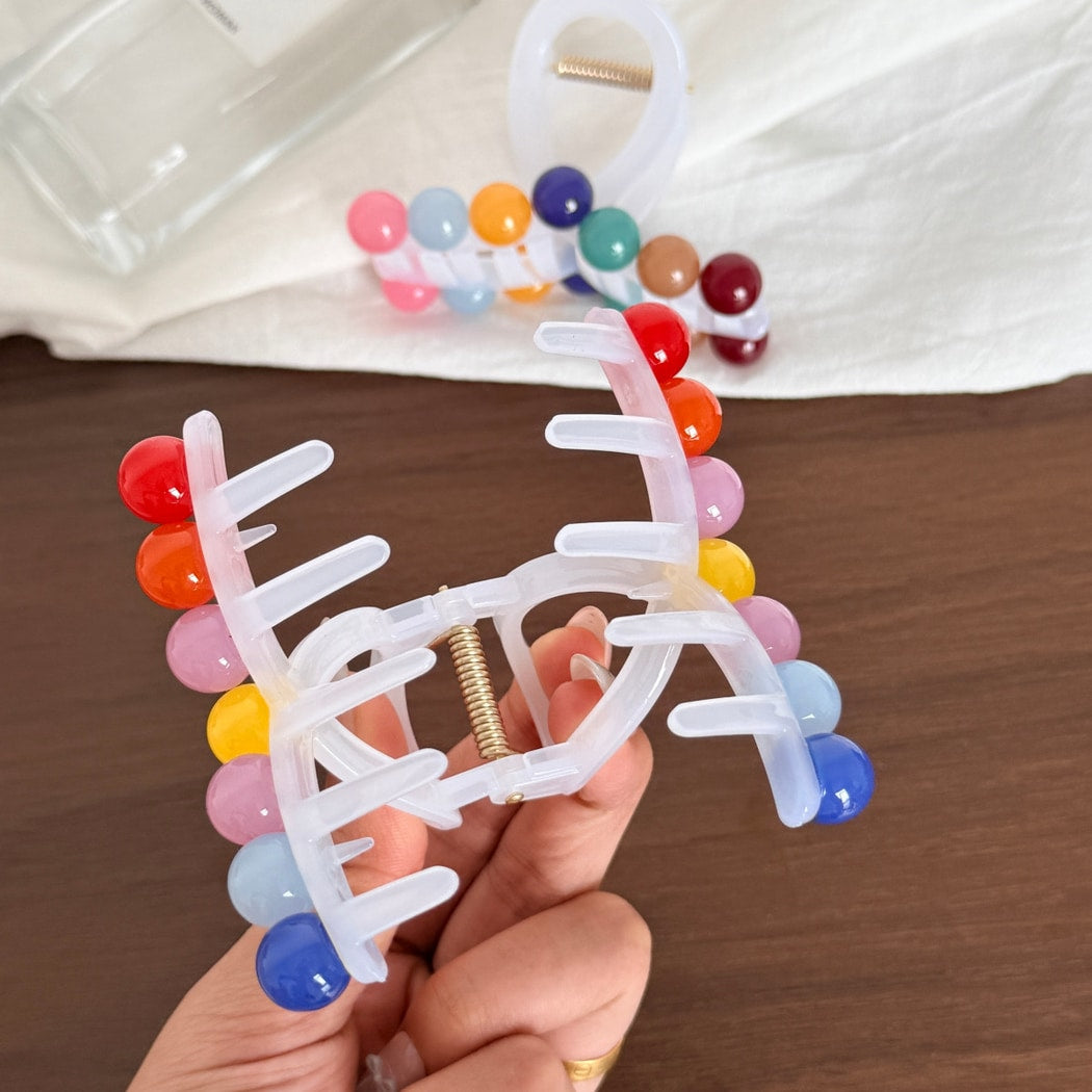 Beau - Playful Beaded Plastic Claw Clip