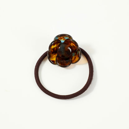 Gifty - Acetate Flower Hair Tie for High Ponytail Bun
