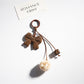 Keypus - Leopard Print Heart Shaped Bow Keychain