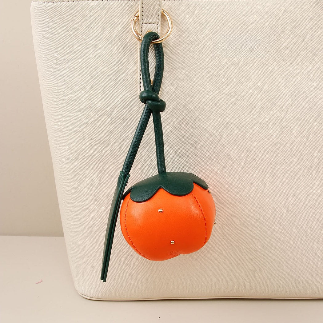 Keypus - Persimmon Design PU Bag Charm Keychain