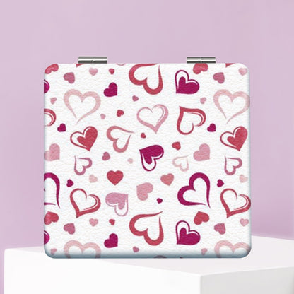 Mirroray - Heart Detail Rectangle Folding Compact Mirror