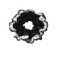 Gifty - Retro Velvet Lace Trim Scrunchie
