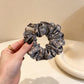 Gifty - Ruched Floral Print Polyester Fabric Scrunchie