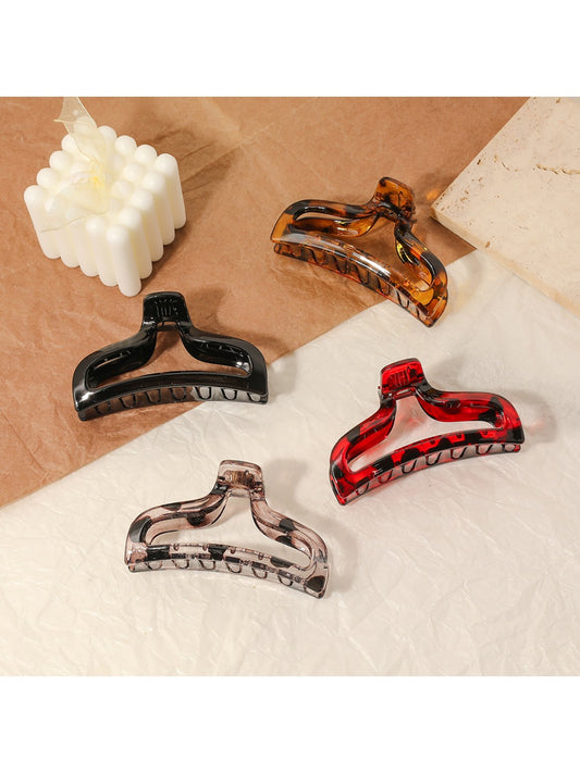Beau - Elegant Hollow-Out Enamel Claw Clip