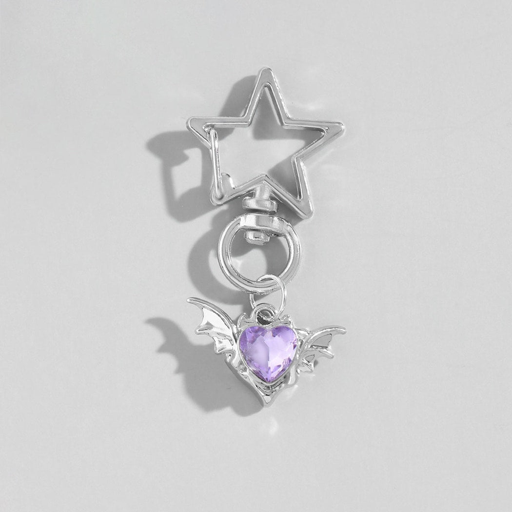 Keypus - Hollow Star Bow Pendant Keychain