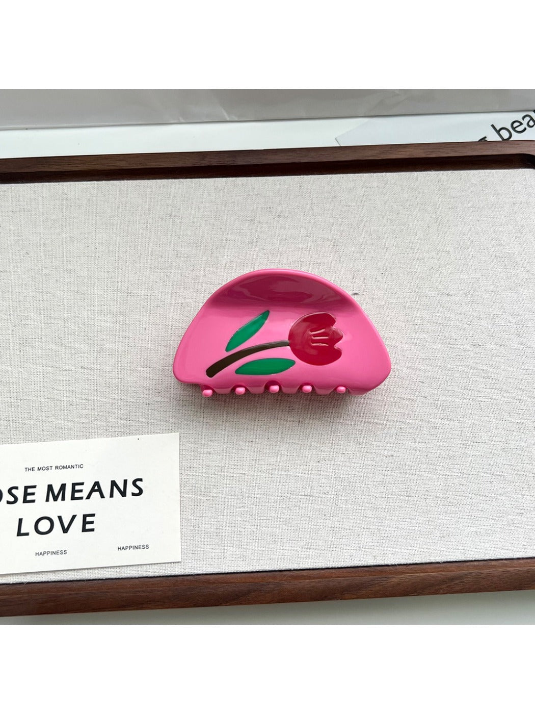 Beau - Cute Flower Shaped Acetate Hair Clip
