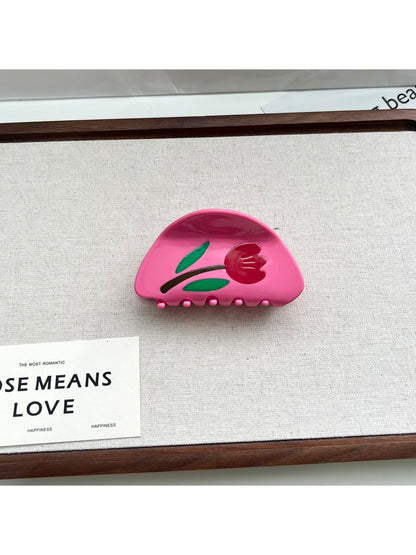 Beau - Cute Flower Shaped Acetate Hair Clip