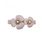 Beau - Glossy Acetate Flower Detail Alloy French Barrette