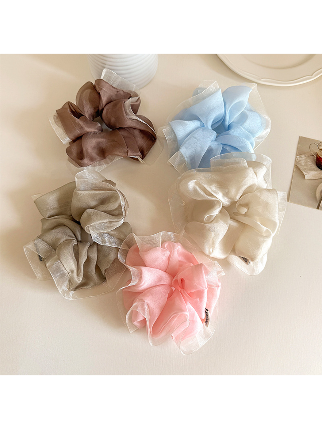 Gifty - Ruffled Minimal Solid Scrunchie