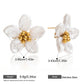 Earedge - Minimalist Openwork Floral Earrings