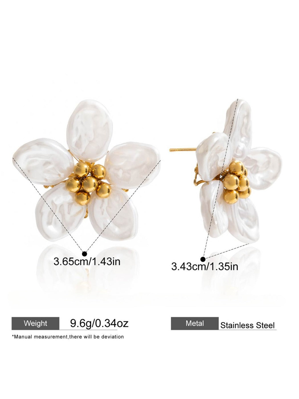 Earedge - Minimalist Openwork Floral Earrings