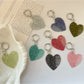 Keypus - Sparkling Heart Comb Keychain