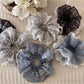 Gifty - Lace Trim Floral Print Scrunchie