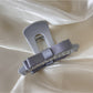 Beau T shaped bow hair claw clip in glossy black finish