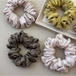 Gifty - Versatile Ruched Satin Hair Scrunchies