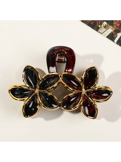 Beau - Vintage Twin Flower Claw Clip