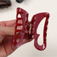 Beau - Valentine'S Heart Openwork Hair Claw Clip