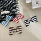 Beau - Striped Bow Hair Clip