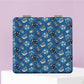 Mirroray - Floral Print PU Cover Folding Makeup Mirror