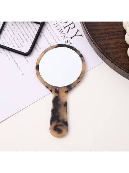 Mirroray - Small Round Mirror With Acetic Acid Handle