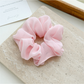 Gifty - Solid Color Chiffon Look Hair Scrunchie