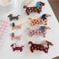 Beau - Cute Polka Dot Puppy Shaped Claw Clip