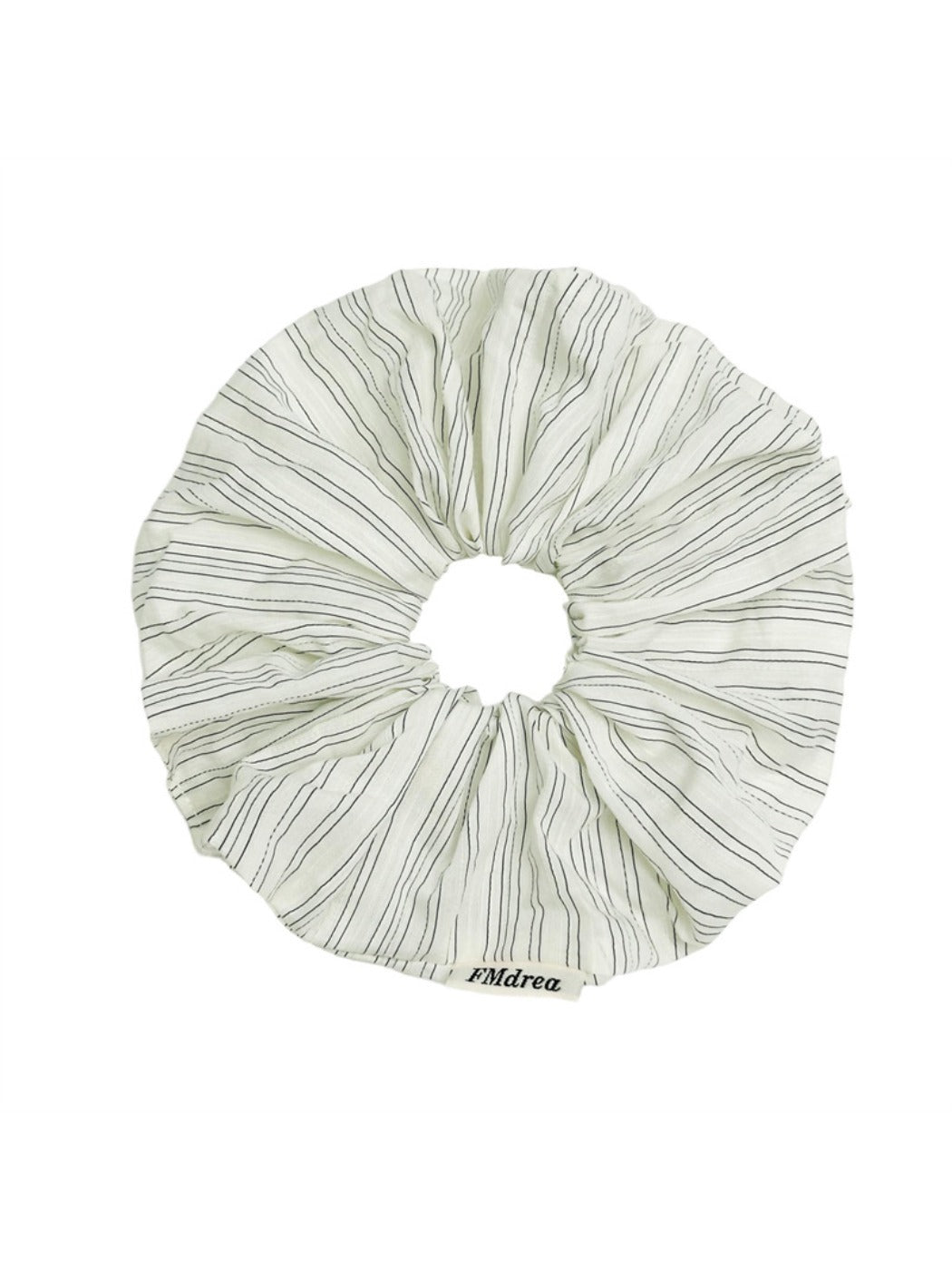 Gifty - Trendy Blue and White Striped Scrunchie