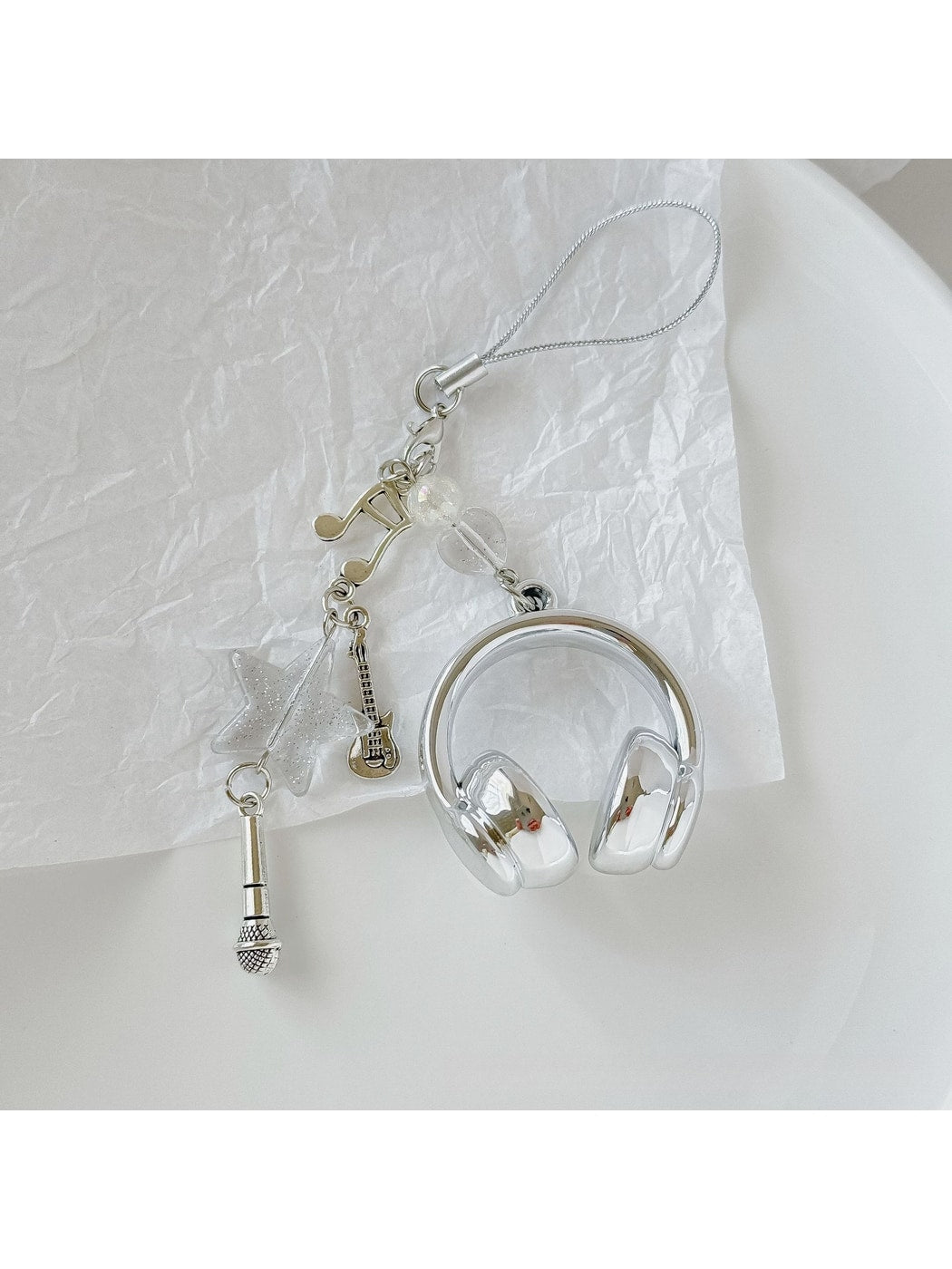 Keypus - Star Accent Headphone Bag Pendant Keychain