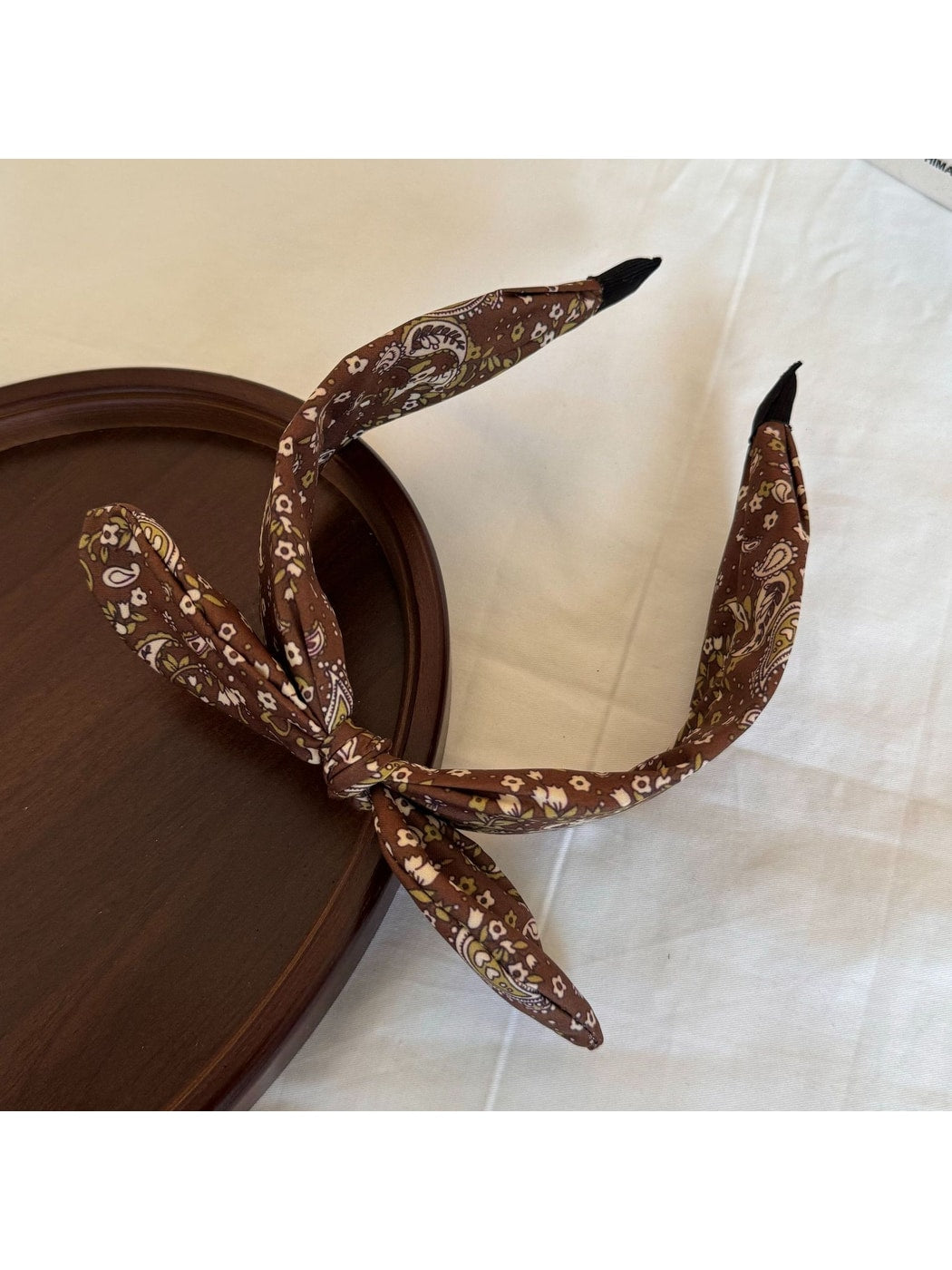Gifty - Floral Knot Wide Band Polyester Fiber Headband