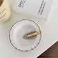 Beau - Patterned Rhinestone Accent Duckbill Hair Clip