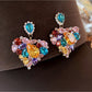 Earedge - Alloy Cluster Design Stud Earrings
