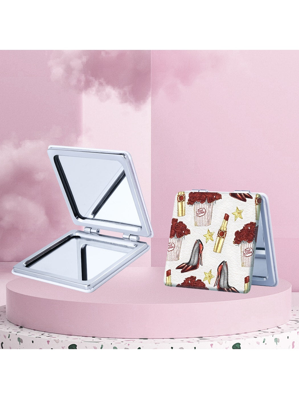 Mirroray - Fashion Themed Folding Makeup Mirror