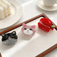 Beau - Apple and Cat Shape Glitter Claw Clip