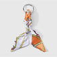 Keypus - Y2K Twisted Scarf Detail Alloy Keychain Bag Charm