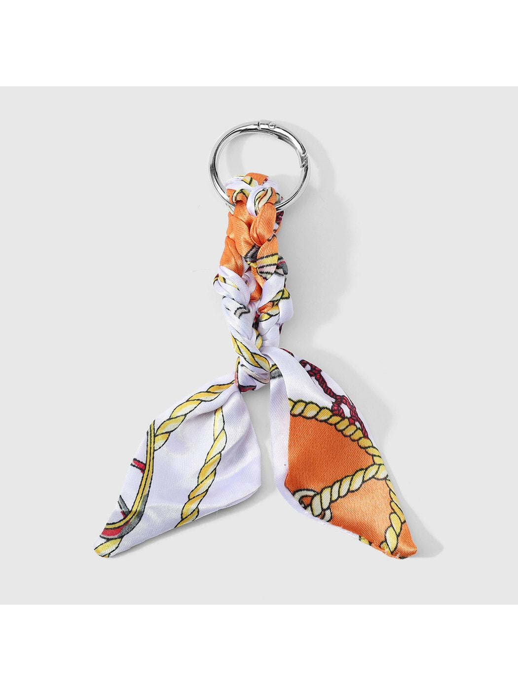 Keypus - Y2K Twisted Scarf Detail Alloy Keychain Bag Charm