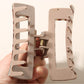 Beau - Elegant Hollow Out Rectangular Claw Clip
