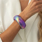 Lovra bangle bracelet with smooth edges and vibrant color palette