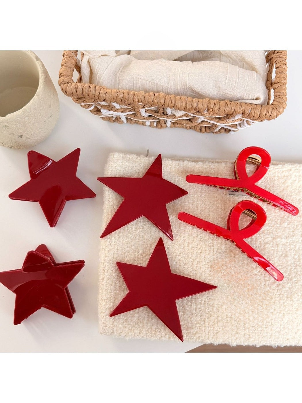 Beau - Minimalist Premium Red Hair Clip