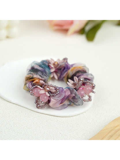 Gifty - Retro Mesh Look Polyester Scrunchie