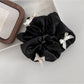 Gifty - Pearlescent Satin Bow Scrunchie