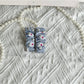 Gifty - Polyester Daisy Gingham Ruffled Fabric Scrunchie