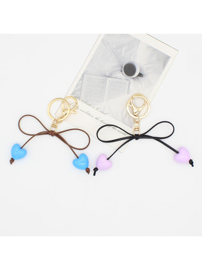 Keypus - Cute Heart Bow Keychain