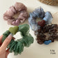 Gifty - Heart Detail Print Mesh Scrunchie